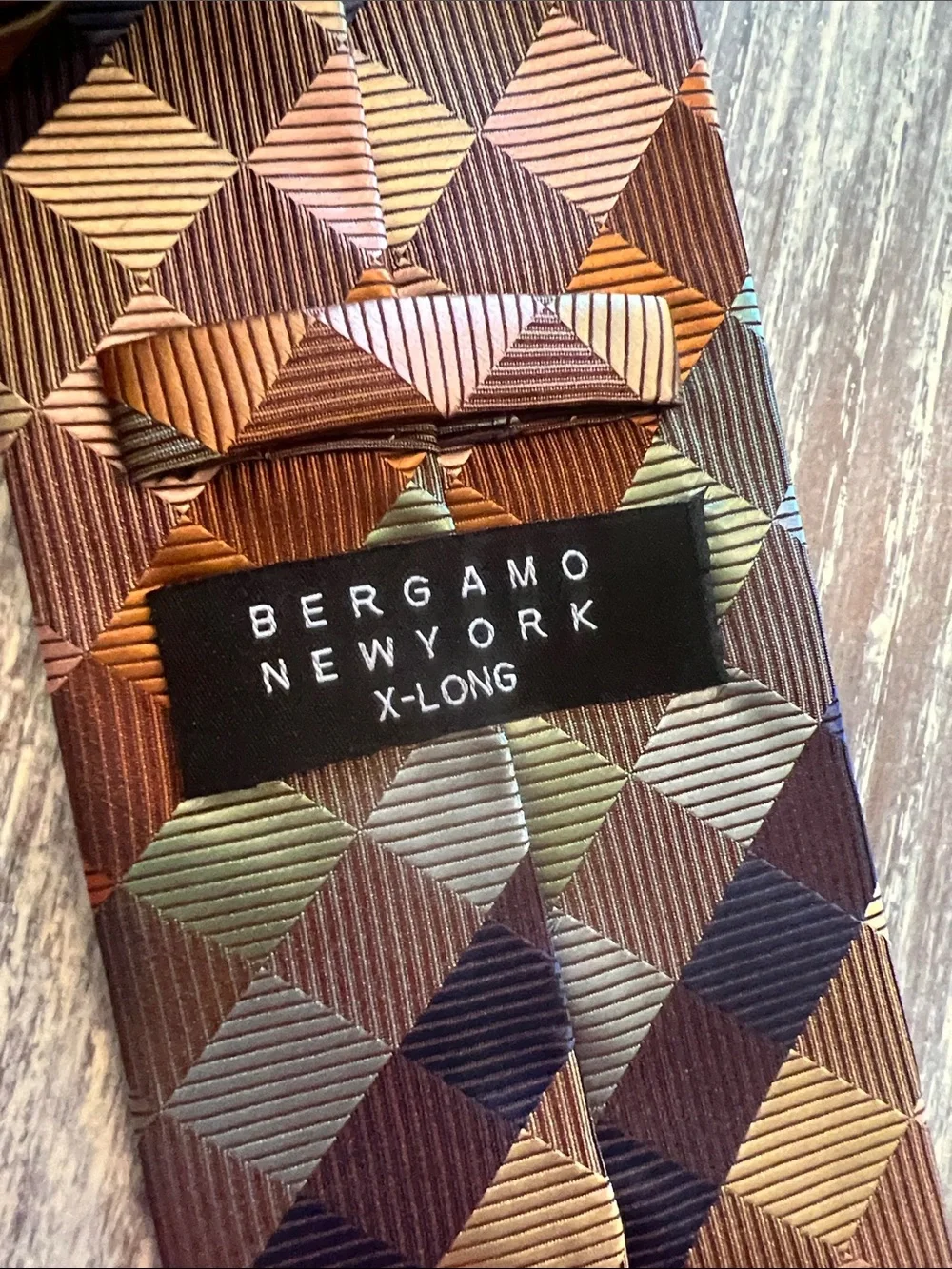Set of 4 Assorted Men’s Patterned Silk & Polyester Ties - Brown, Gold & Black